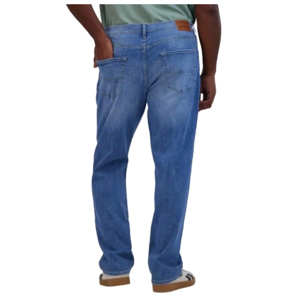 Lucky Brand Mens 223 Straight Stretch Classic 5-Pocket 40x32 Lt Blue Denim Jeans - Picture 2 of 16